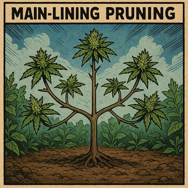 Що таке Main Lining обрізка для канабісу