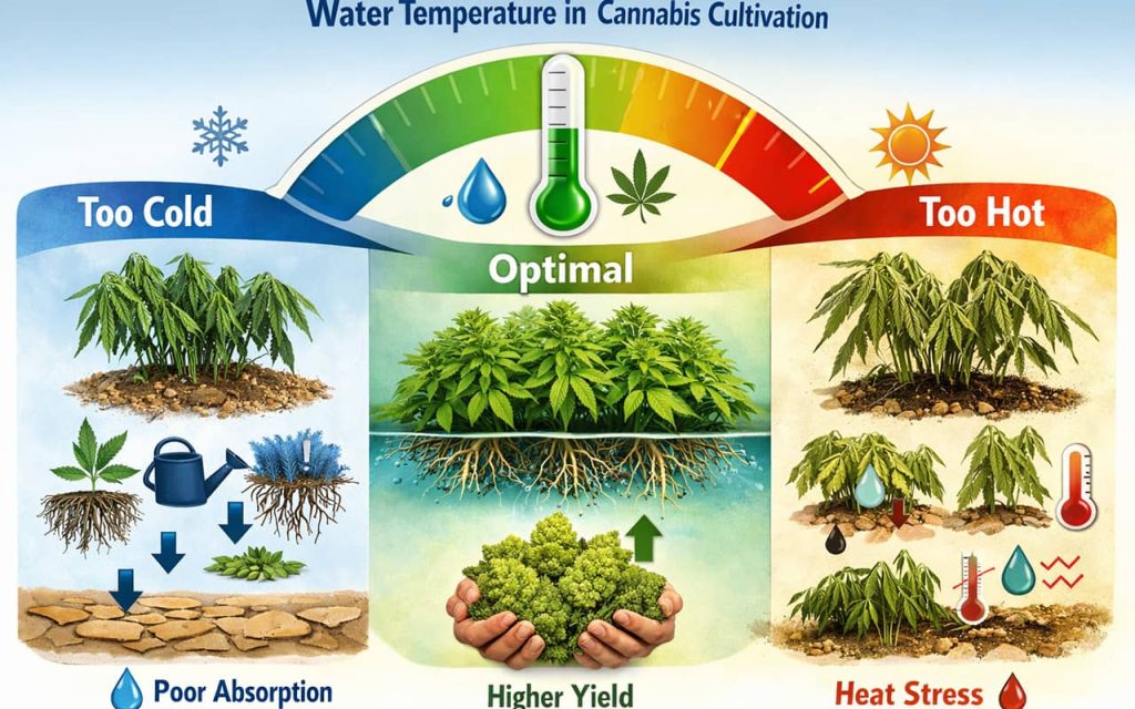 Яка температура води найкраще підходить для канабісу